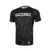 PitBull West Coast - pánský rashguard NET CAMO HILLTOP 2 all black camo 2XL