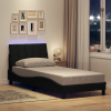 Rám postele bez matrace černá 80 x 200 cm textil Černý 3310421