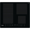 Whirlpool WF S7560 NE Čierna Vstavaný 60 cm Indukčná varná doska so zónami 4 zone(s) (WF S7560 NE)