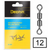 Delphin hi speed double rolling swivel A-04 BN veľ.12