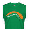 Pánské tričko - Paragliding Pilot, Barva Zelená, Velikost 2XL Bezvatriko.cz 108269