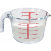 Odmerka MagicHome, sklenená, sklo, s výlevkou, 1000 ml