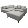 MID.YOU ROHOVÁ SEDACIA SÚPRAVA, textil, sivá - Online Only obývacie izby - 001628000311