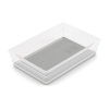 Organizér Curver® SISTEMO 7, priesvitný/sivý, 15,5x22,5x5 cm, do zásuvky
