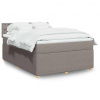 Box spring postel s matrací taupe 140x200 cm textil 3289797