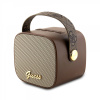 Reproduktor Guess Mini Bluetooth PU 4G Strap hnedý