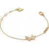 Guess JUBB04110JWYG Dámsky náramok butterfly pave zlatej farby