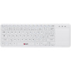 C-Tech WLTK-01W, bezdrôtová klávesnica s touchpadom, SK+CZ, biela WLTK-01W