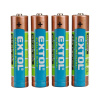 EXTOL ENERGY 42010 Batéria alkalická 4ks, 1,5V, typ AAA