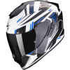SCORPION prilba EXO-1400 EVO AIR Shell white/blue - XS
