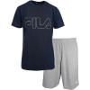 Fila SET SHORT SLEEVES T-SHIRT AND SHORT PANTS IN JERSEY Pánske pyžamo, tmavo modrá, M