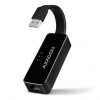Sieťová karta Axagon ADE-XR, USB 2.0/RJ45 (ADE-XR) čierna