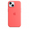Apple iPhone 15 Plus Silicone Case with MagSafe - Guava MT163ZM/A