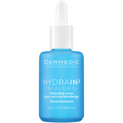 Dermedic Hydrain3 Hialuro hydratačné sérum na tvár, krk a dekolt, 30 ml