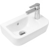 Oltens Vernal umývadlo 37x24.5 cm polokrúhly klasické umývadlo biela 41005000