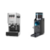 Gaggia New Classic EVO + Rancilio Rocky Doserless, black