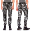 CIPO & BAXX nohavice pánske CD572 L:32 regular slim fit jeans džíny 40 čierna