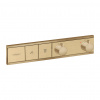 Hansgrohe RainSelect, batéria pod omietku na 2 spotrebiče, kefovaný bronz, HAN-15380140