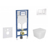 GEBERIT - Duofix Set předstěnové instalace, klozetu Arkas a sedátka softclose, tlačítko Sigma30, bílá/chrom SANI11CA3108B