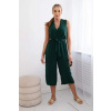 Overal s viazaním - tmavo zelený (Dámsky overal )