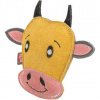 Cow - hlava kravy, 17 cm, hračka pre psy, 100% pravá koža, žltá