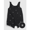 GAP Baby krátky overal Čierna 6-12M