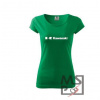 Dámske tričko MSP Kawasaki 2 S zelené (Moto tričko)