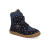 Barefoot zimné topánky Froddo - UP Winter Tex Stars modré hviezdy