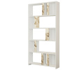 Knižnica Lime White Marble and White