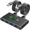 SOUNIX Switch USB KVM prepínač 2x4 USB 3.0 5GB