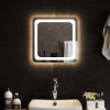 DKD HOME DECOR Kúpeľňové zrkadlo LED 40x40 cm