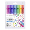 Tombow Tombow Popisovač TwinTone, 12 ks, farby dúhy (WS-PK-12P-3)