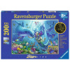 RAVENSBURGER Svietiace puzzle Podvodný raj XXL 200 dielikov