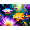 ENJOY Puzzle Kvety v daždi 1000 dielikov