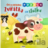 Zvířátka na statku Čti a skládej puzzle