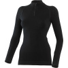 LASTING dámska merino bezšvová mikina WIGI, čierna Veľkosť: L/XL