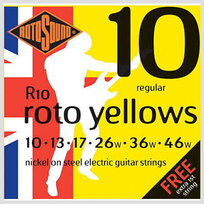 Struny na elektrickú gitaru 10-56 R10 Rotosound niklové