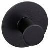 Okrúhly vešiak, bez vŕtania, Wenko, čierny