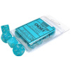 Sada kociek na RPG: Chessex - Velvet Aqua Silver (10 ks)