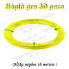 Náplň pre 3D pero, ABS - 1,75 mm - žltá (cena za 10 m)