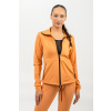 Mikina na zips s odleskom Sleek 481 oranžová NEBBIA Veľkosť: XS