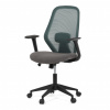 Autronic Židle kancelářská, látka zelená, houpací mechanismus, kolečka pro tvrdé povrchy KA-V3149 GRN