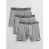 GAP 701135-01 Boxerky GAP logo, 3 ks Šedá - M