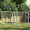 Klietka pre psa Strieborná 400 x 200 x 200 cm Pozinkovaná oceľ