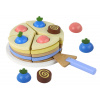 Lean Toys Drevená torta na krájanie – 8 kusov