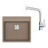 Franke Sety Kuchynský set G255KA, fragranitový drez MRG 610-52 RTL a batéria FS 3230.031, kašmír/chróm 114.0700.706