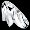 Silver.ag Prsteň strieborný, vlnka R2743