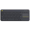 LOGITECH Bezdrôtová klávesnica K400 Touch US (920-007145) WiFi (USB Unifying prijímač) / Lokalizácia EN / TouchPadČierna / Batéria 2x AA