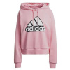 adidas Essentials Outlined Logo dámská mikina Hoody Pink/ White
