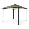 Blumfeldt Pantheon Solid Sky Ambient Solar, altánok, sivá strecha, 3 x 3 m, polykarbonát, hliník (HMD1-PSSAmSolar3x3)
